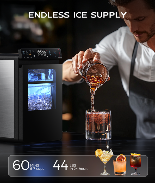 ecozy Smart Panel Nugget Ice Maker Mistalo IM-NS451B