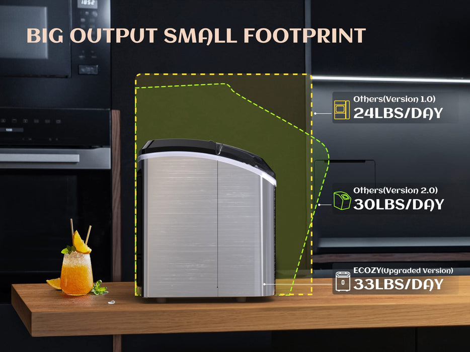 ecozy Nugget Ice Maker Countertop Mistalo IM-NS280C