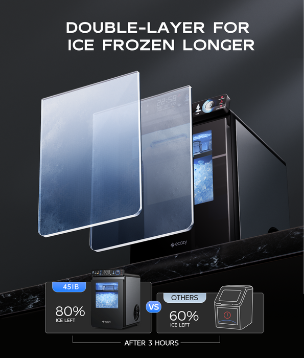 ecozy Smart Panel Nugget Ice Maker Mistalo IM-NS451B