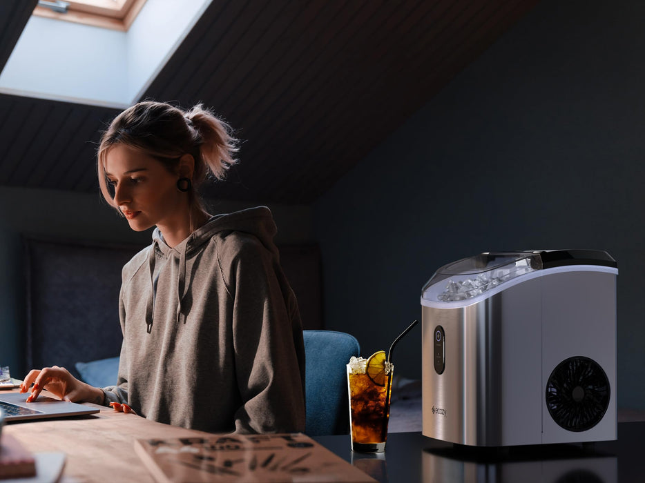 ecozy Nugget Ice Maker Countertop Mistalo IM-NS280C