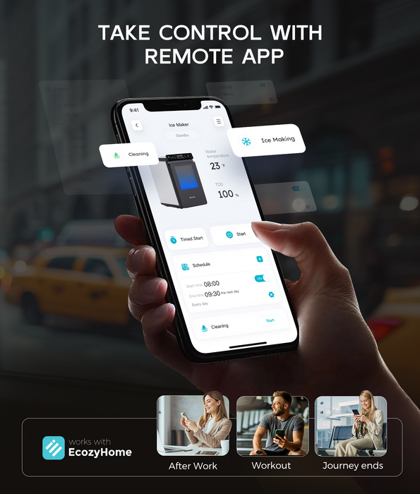 ecozy Smart Panel Nugget Ice Maker Mistalo IM-NS451B