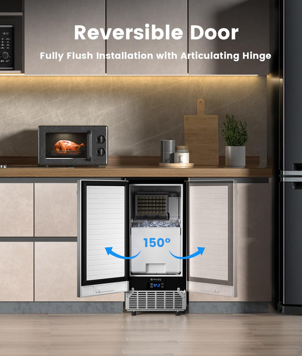 ecozy 15" Under Counter Ice Maker Machine IM-SB801A