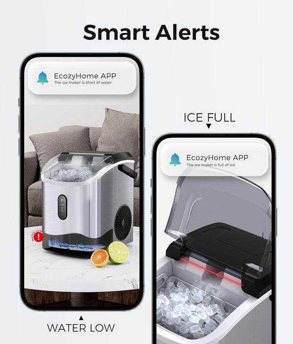 ecozy Smart Nugget Ice Maker Countertop Mistalo IM-NS280B