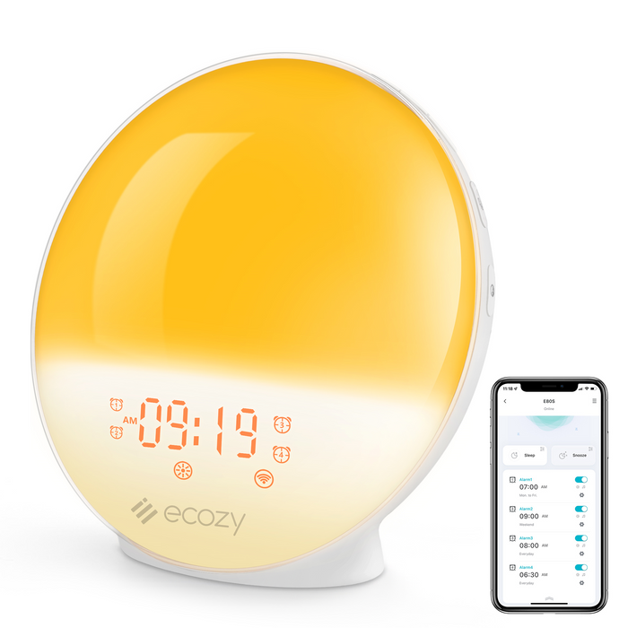 ecozy Sunrise Alarm Clock for Heavy Sleepers Lumo Air E80S