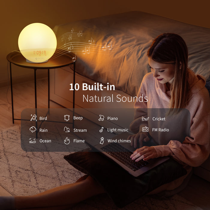ecozy Sunrise Alarm Clock for Heavy Sleepers Lumo Air E80S