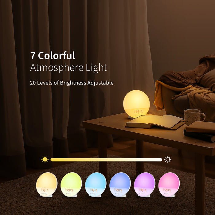 ecozy Sunrise Alarm Clock for Heavy Sleepers Lumo Air E80S