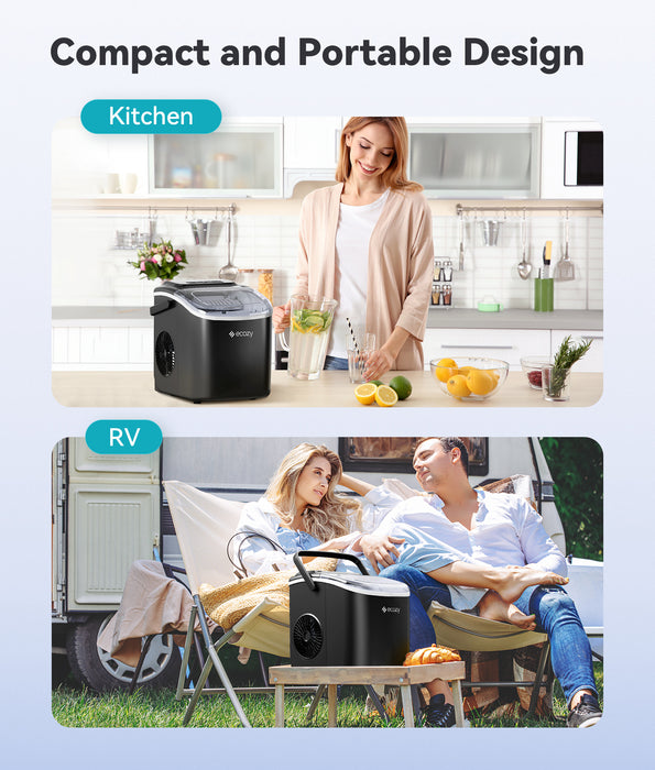 ecozy Portable Countertop Ice Maker IM-BS260C