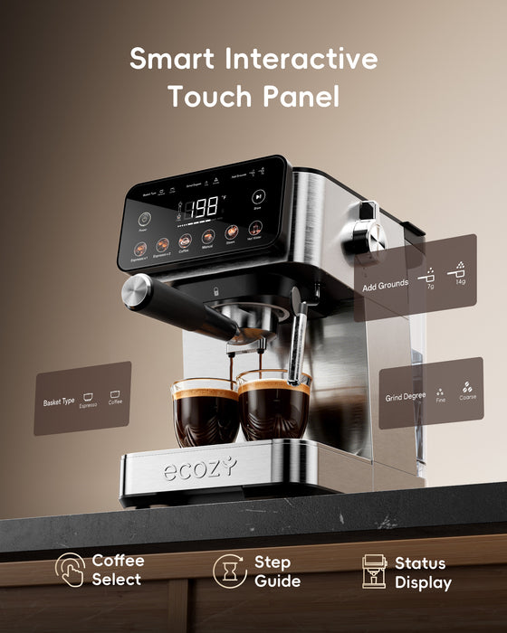 ecozy Brezzano Core 2-in-1 Espresso Machine 20 Bar CM-PM112C