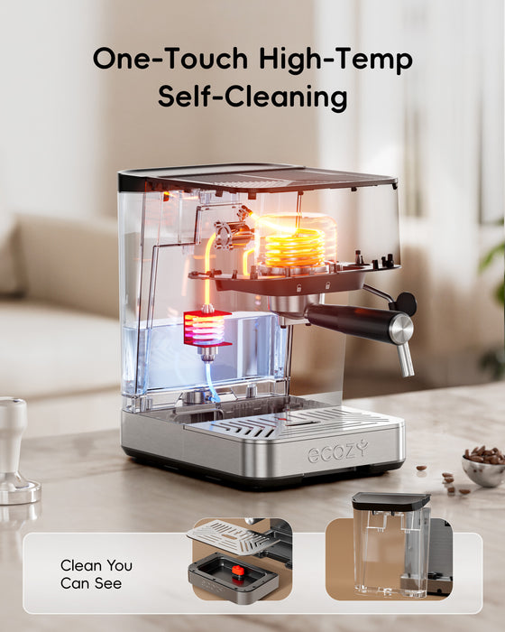 ecozy Brezzano Core 2-in-1 Espresso Machine 20 Bar CM-PM112C