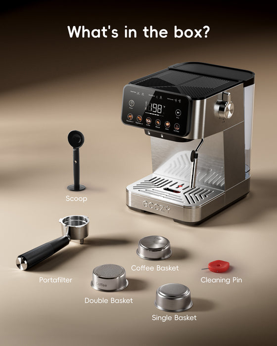 ecozy Brezzano Core 2-in-1 Espresso Machine 20 Bar CM-PM112C