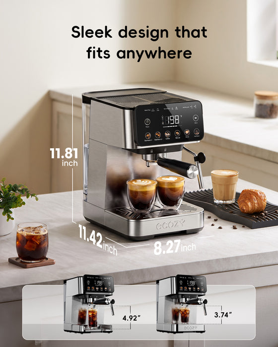 ecozy Brezzano Core 2-in-1 Espresso Machine 20 Bar CM-PM112C