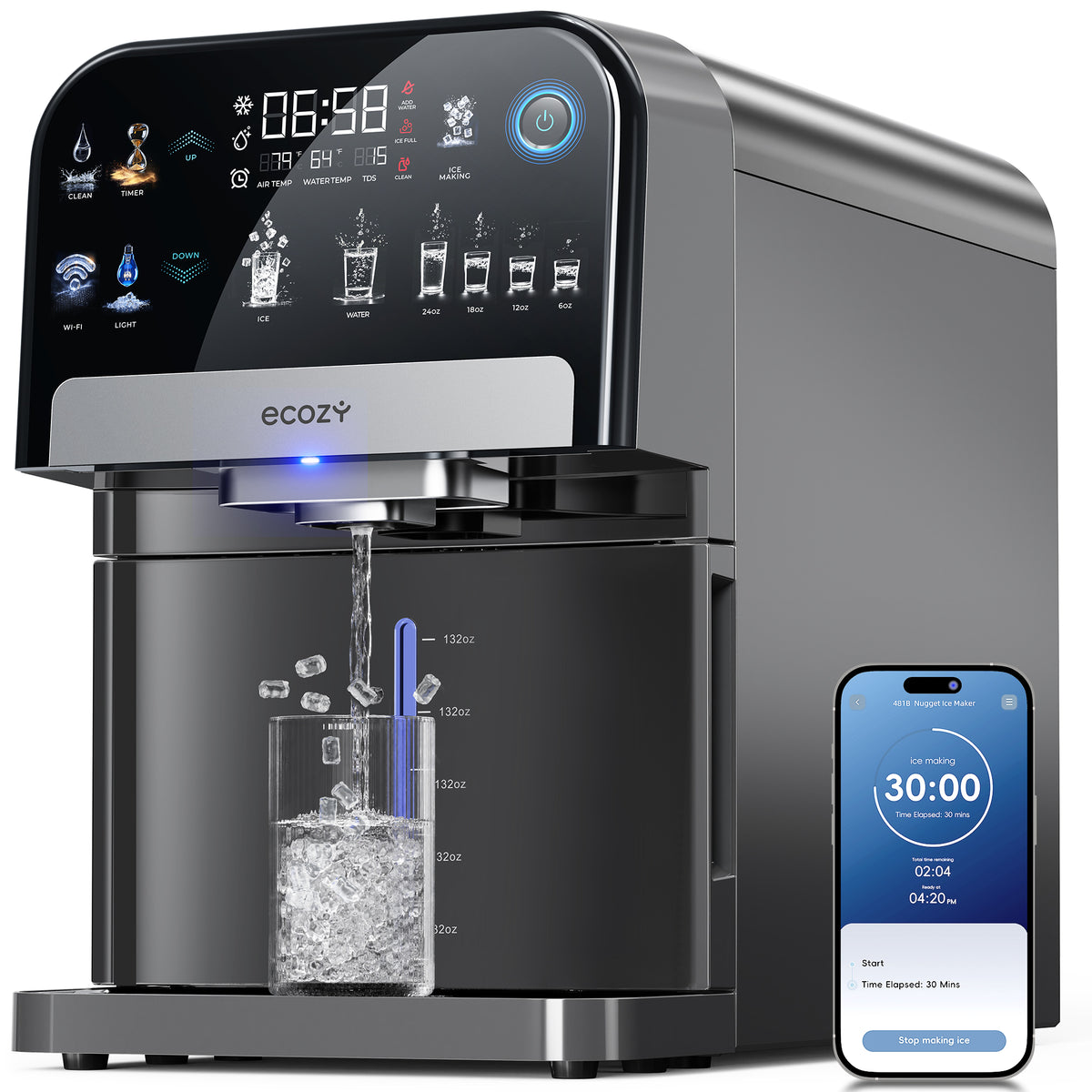 ecozy Nugget Ice Maker Dispenser IM-ND481B — Ecozy
