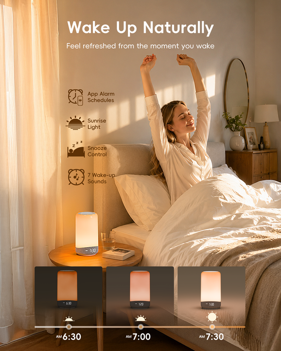 ecozy Lumo Nova 3 in 1 Sunrise Alarm Clock AC-SCE50S