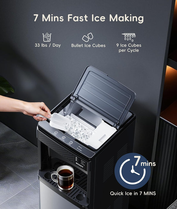 ecozy 4-in-1 Water Dispenser with Ice Maker WC-BW342C