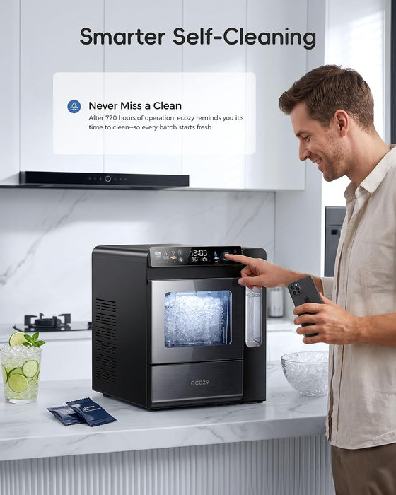 ecozy Mistalo Max Smart Nugget Ice Maker Countertop IM-NS462B