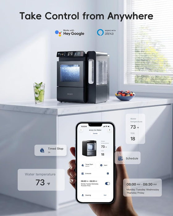 ecozy Mistalo Max Smart Nugget Ice Maker Countertop IM-NS462B