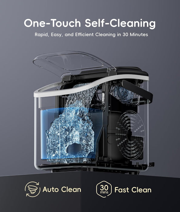 ecozy Portable Countertop Ice Maker, 8 Cubes in 6 Mins IM-BS262C