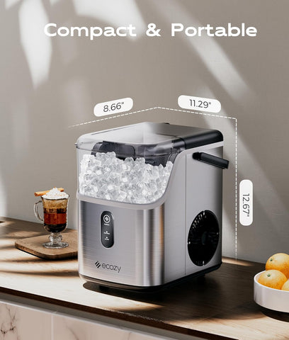 ecozy IM-NS281C Nugget Ice Maker Countertop