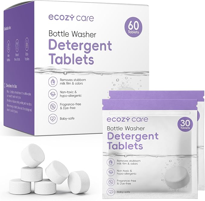 ecozy care Bottle Washer Detergent Tablets, Baby Bottle Washer