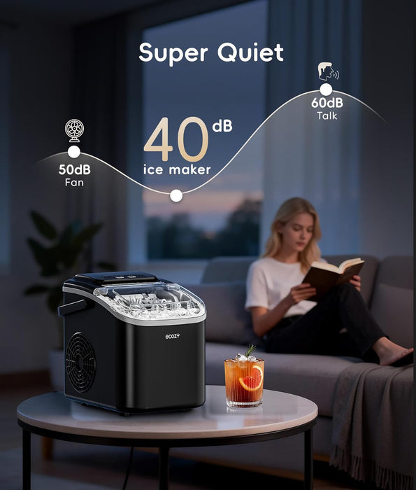 ecozy Portable Countertop Ice Maker, 8 Cubes in 6 Mins IM-BS262C