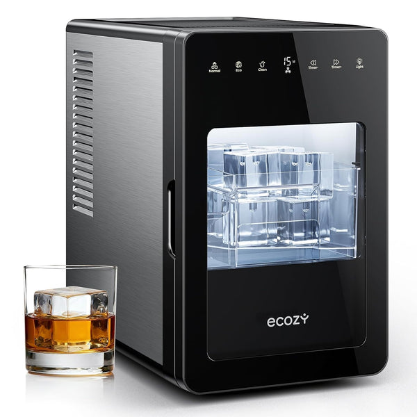 ecozy 2" Large Ice Cube Maker with CrystalFlux Technology IM-CM212C