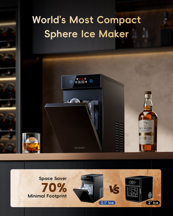 ecozy 2.1" Clear Ice Ball Maker IM-BM102C