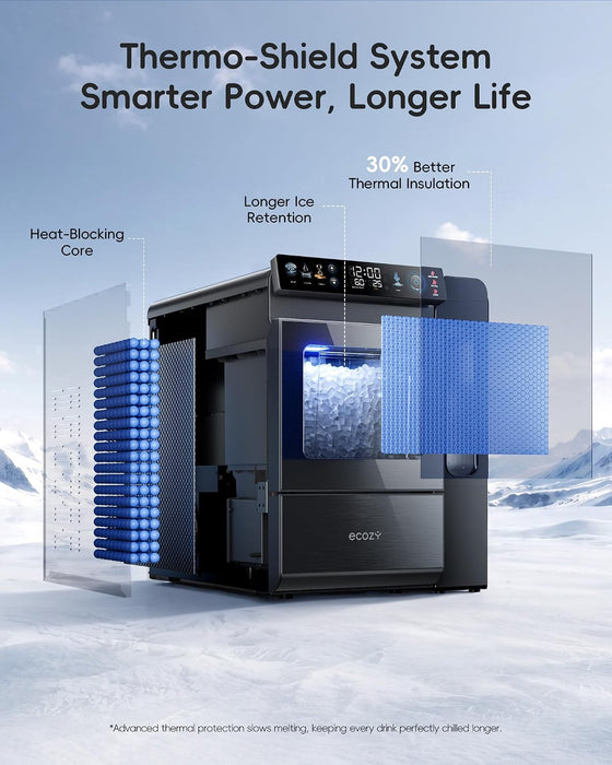 ecozy Mistalo Max Smart Nugget Ice Maker Countertop IM-NS462B