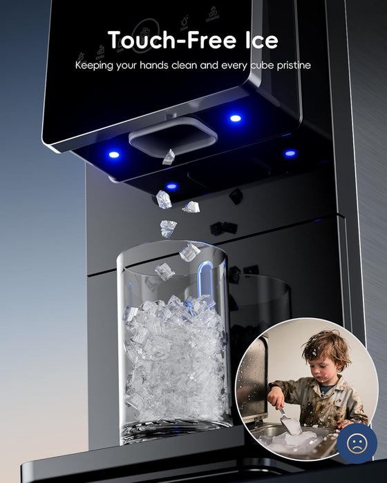 ecozy Mistalo Drop Slim Nugget Ice Makers Dispenser Countertop IM-ND332C