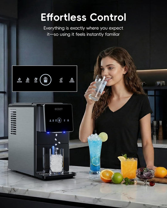 ecozy Mistalo Drop Slim Nugget Ice Makers Dispenser Countertop IM-ND332C
