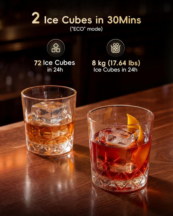 ecozy Clario Block 2" Large Ice Cube Maker IM-CM212C