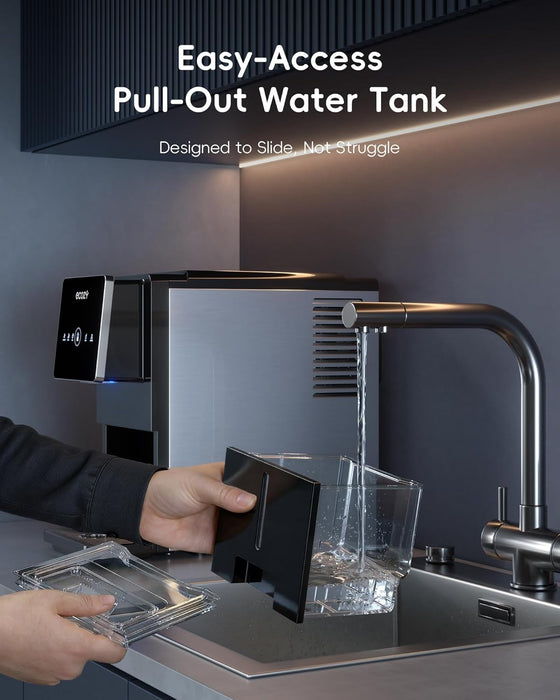 ecozy Mistalo Drop Slim Nugget Ice Makers Dispenser Countertop IM-ND332C