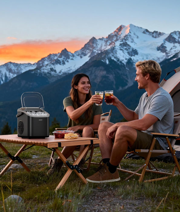 ecozy Portable Countertop Ice Maker, 8 Cubes in 6 Mins IM-BS262C