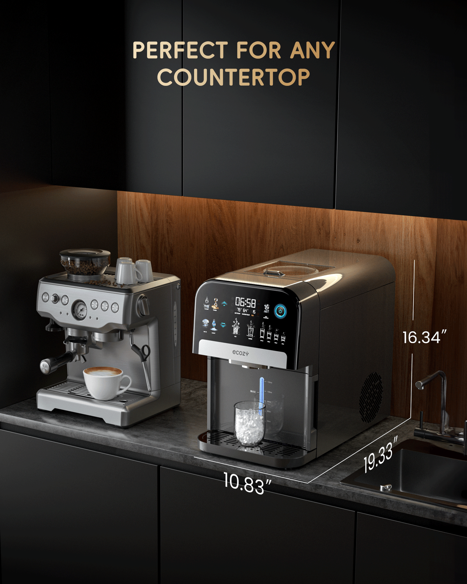 ecozy Nugget Ice Maker Dispenser IM-ND481B — Ecozy