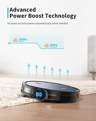 ecozy Robot Vacuum and Mop Cleaner with LiDAR Navigation, 3500Pa